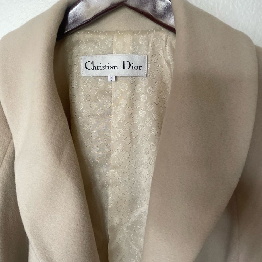 DIOR vintage cream pea coat - Picture 4 of 6